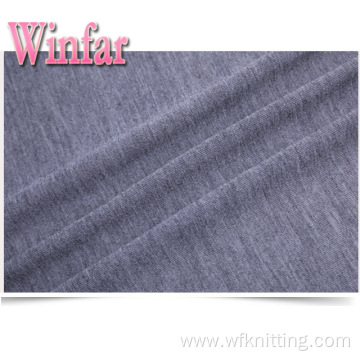 Yarn Single Jersey Polyester Melange Knit Fabric